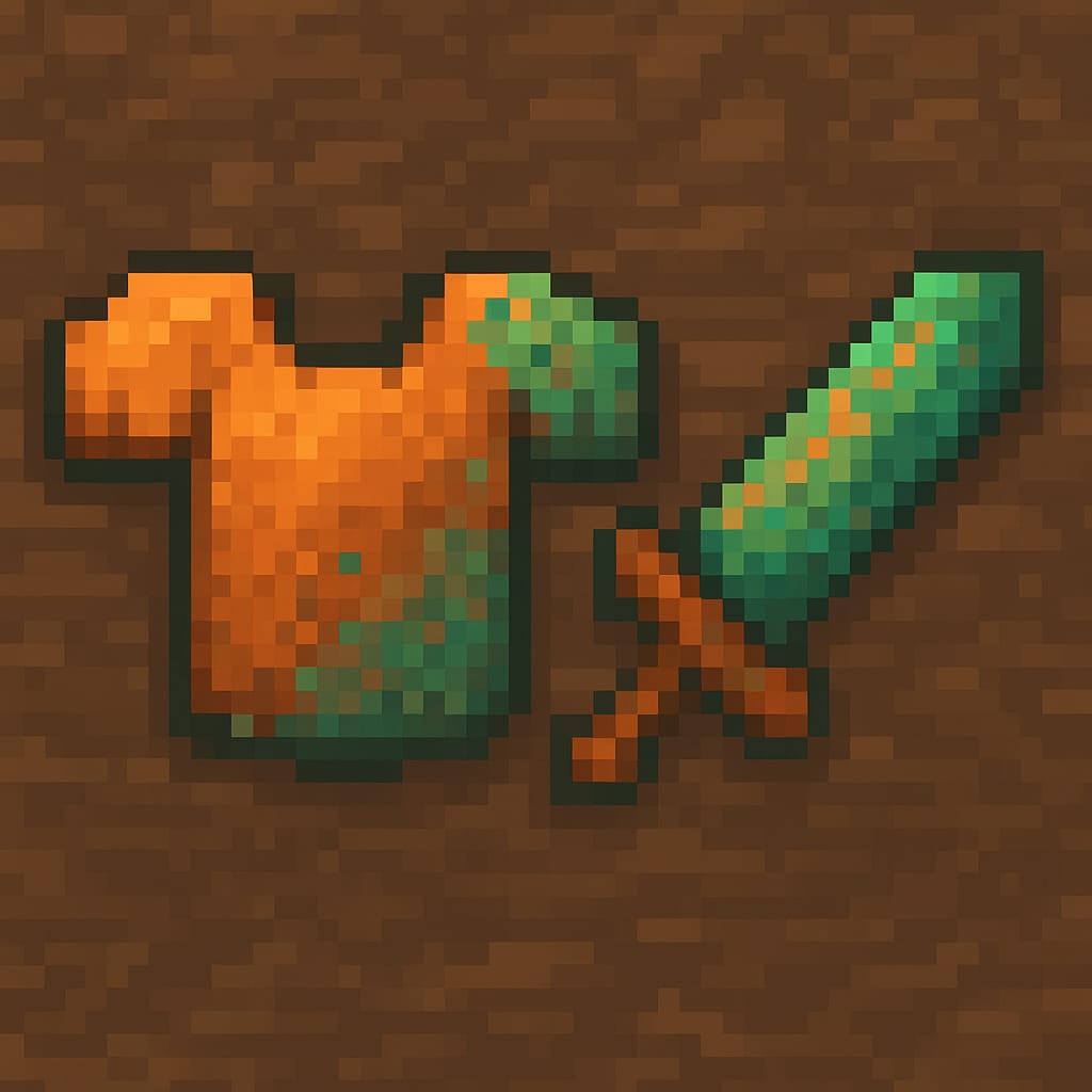 Aged Copper Gear