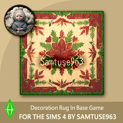 Christmas Square Dance Rug #3 Samtuse963 logo