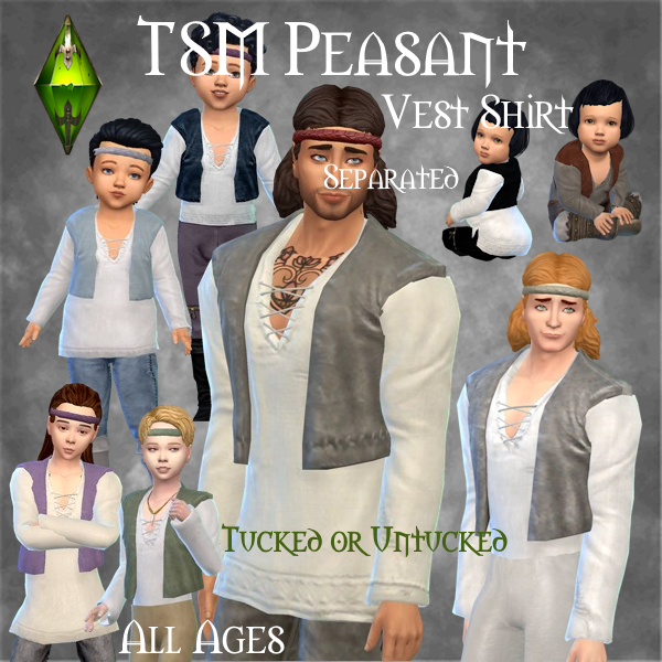 TSM Medieval Shirt Vest Separated Top logo