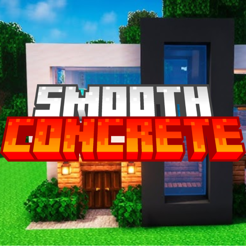 Smooth Concrete and Glass