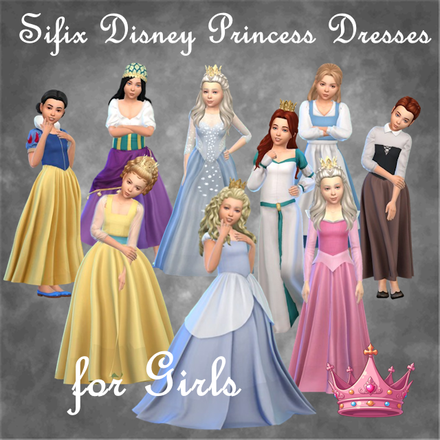 Sifix Disney Princess Dresses for Girls  logo