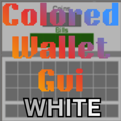 White Wallet GUI (for Robo's Money mod) logo