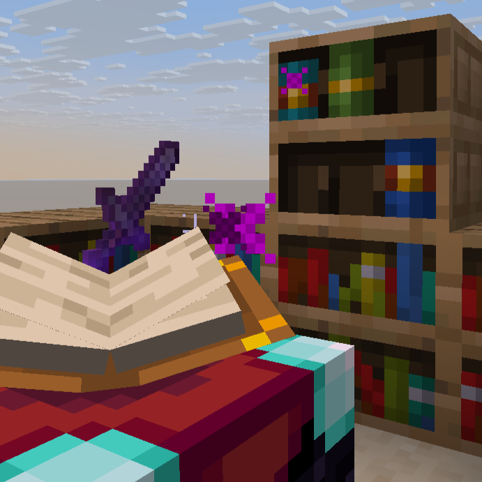 Enchanting Table - Chiseled Bookshelf Buff