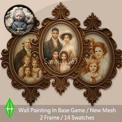 HQ Ornate Oval Frame Family Portrait Sellable Samtuse963 logo