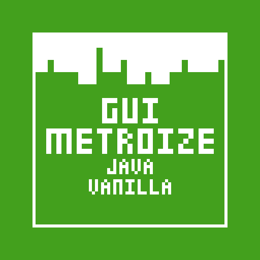 Gui Metroize Java Vanilla Resource Packs Minecraft Curseforge