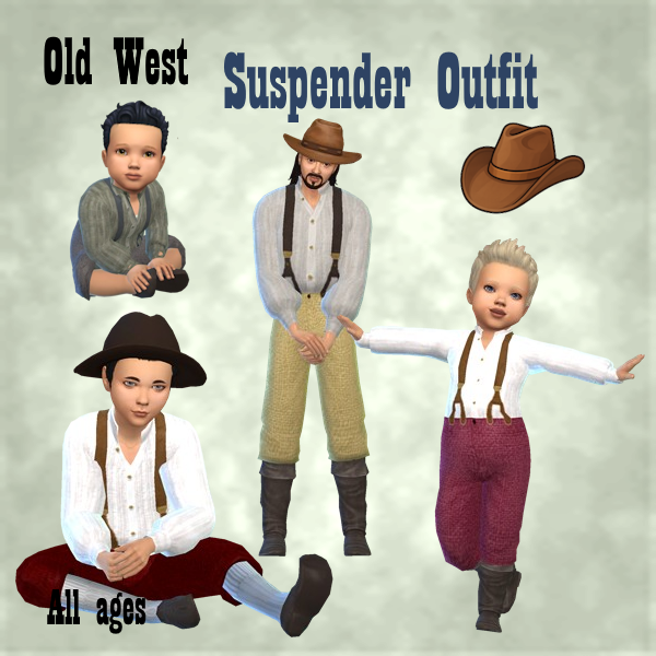 Old West Farm Suspender Outfit All Ages logo