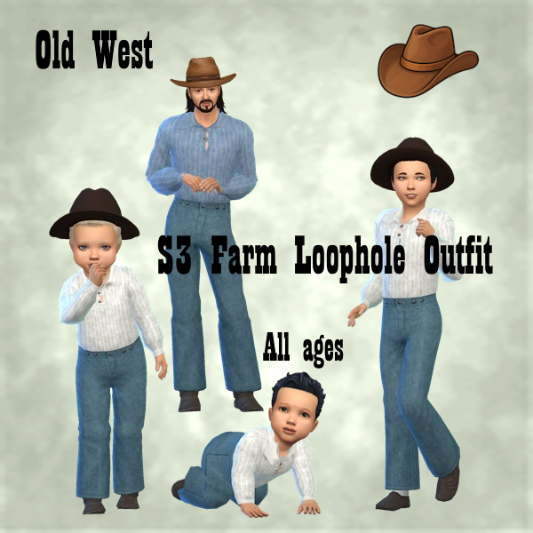 Old West Farm Loophole Denim Outfit All Ages logo
