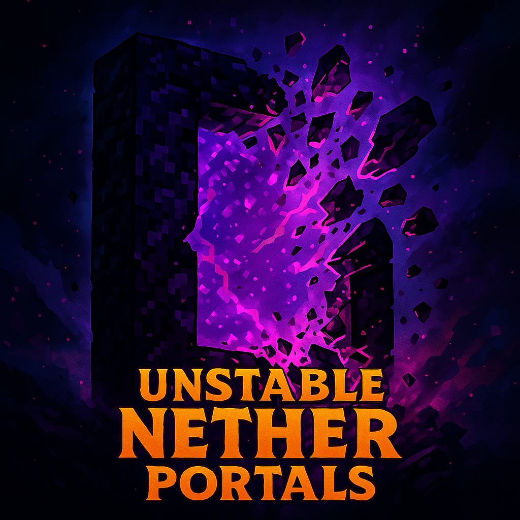 Unstable Nether Portals logo