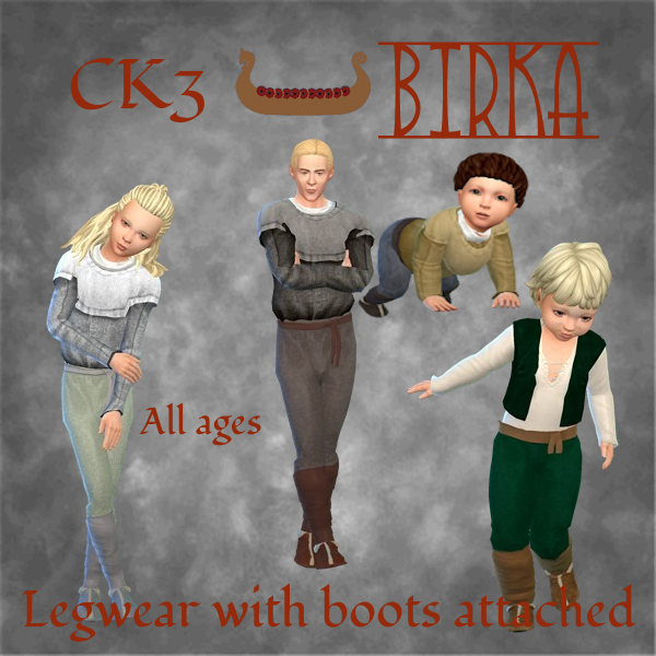 CK3 Birka Legwear with Shoes logo