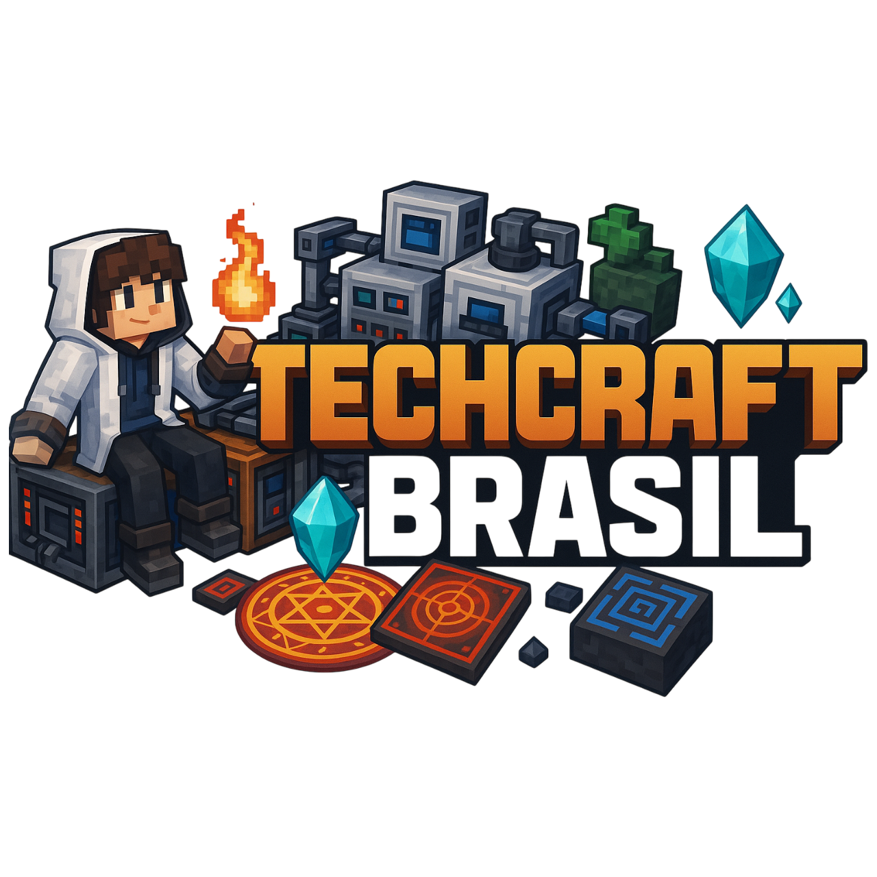 TechCraftBrasil - Servidor Brasileiro - ONLINE logo
