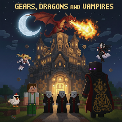Gears, Dragon and Vampires logo