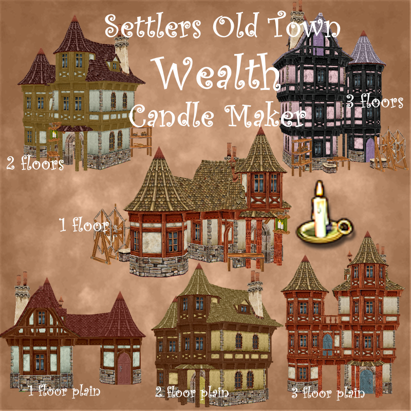 Medieval Old Town Hood Deco Houses - Candlemaker Set logo