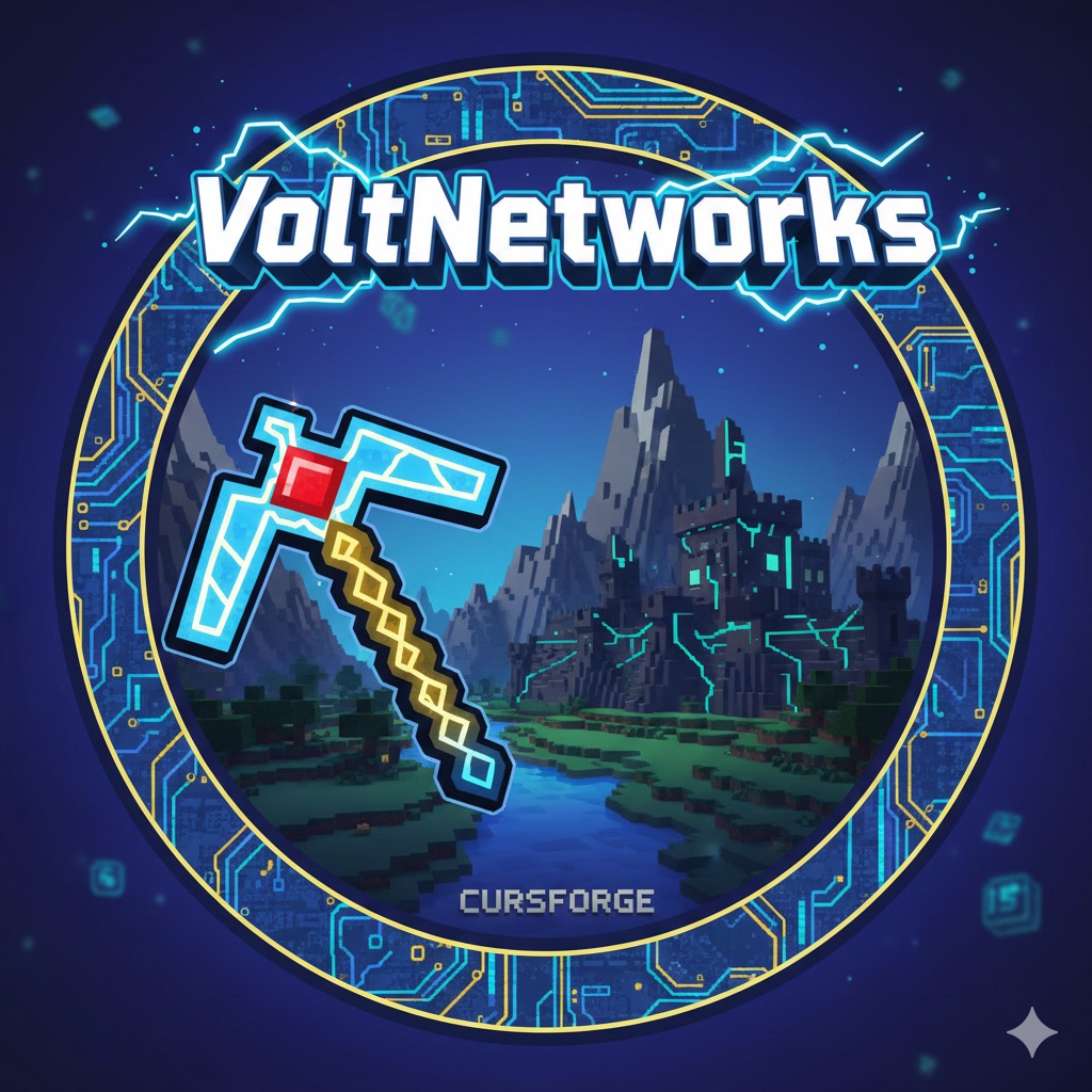 VoltNetworks floating text entity. logo