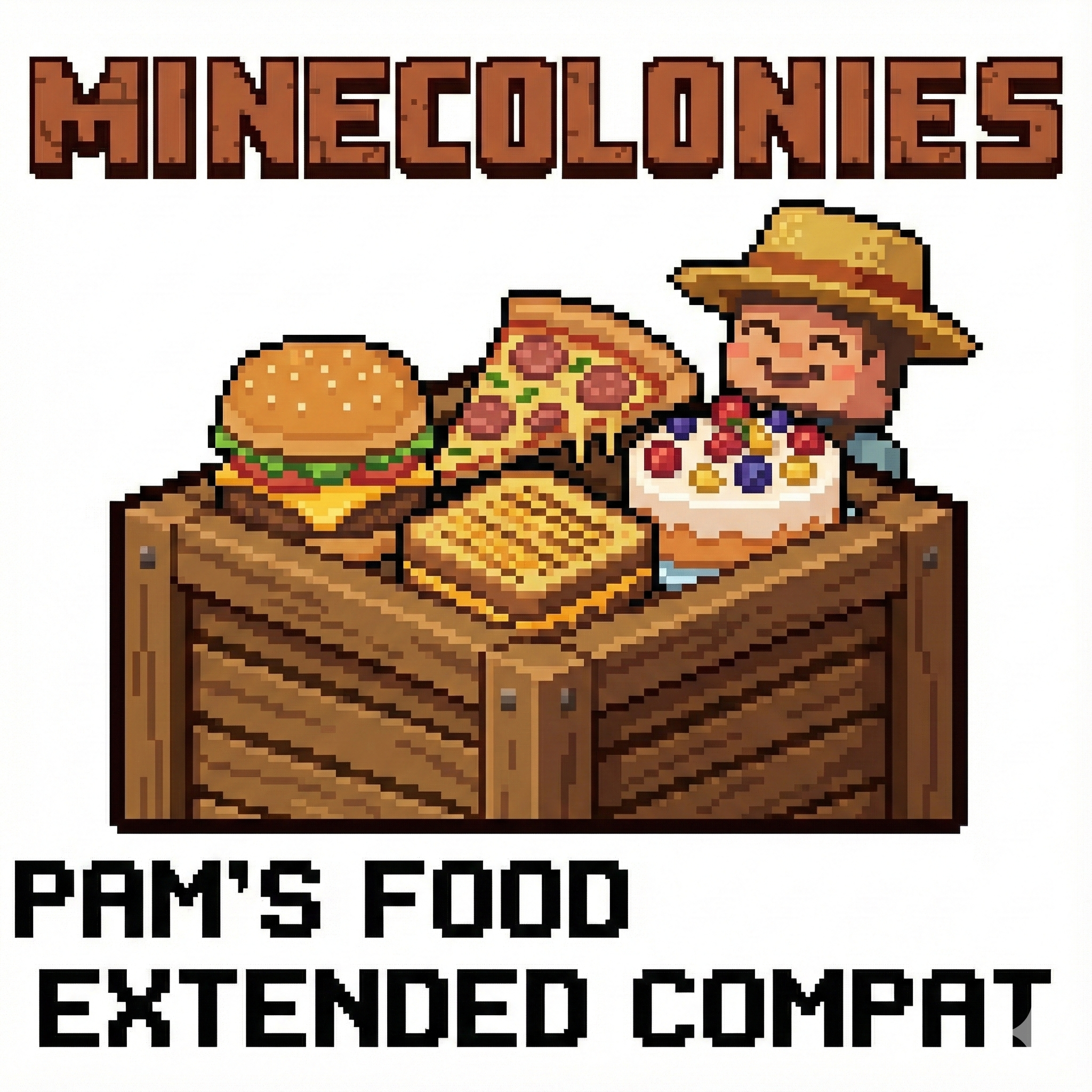Minecolonies - Pam's Harvestcraft 2 Food Extended Food Tiered logo