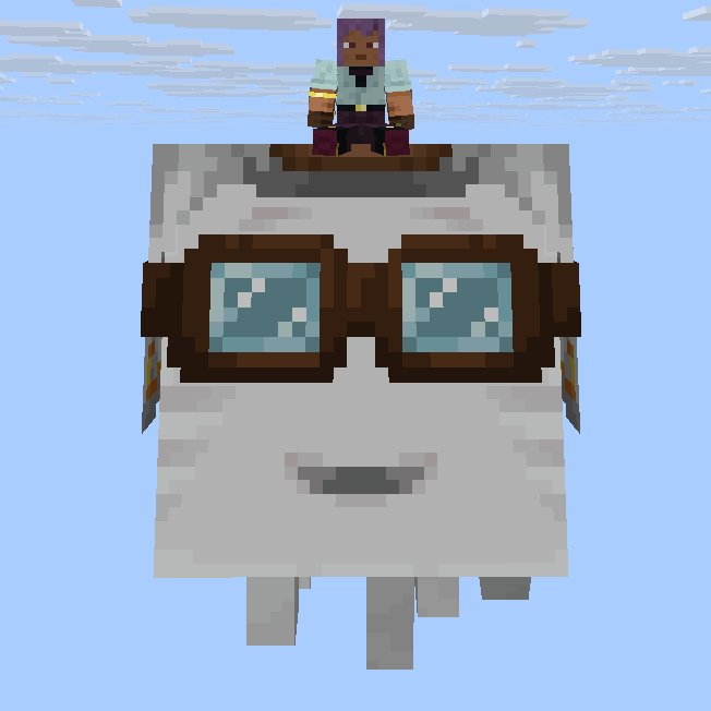 Accelerating happy ghast logo