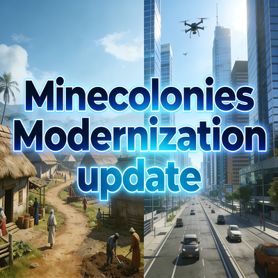 Minecolonies Modernization update logo