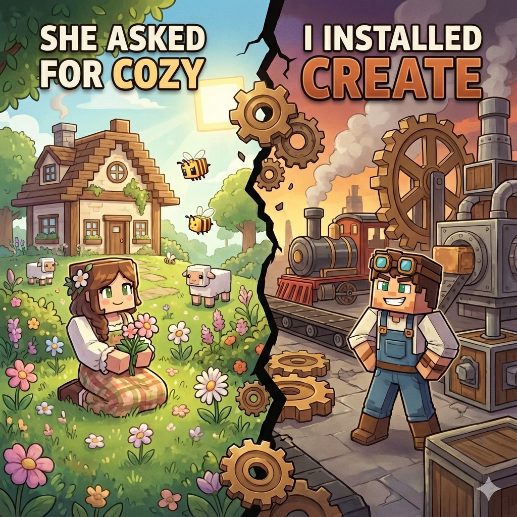 She Asked for Cozy, I Installed Create logo
