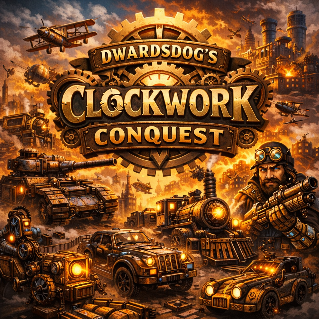 Dwardsdog's Clockwork Conquest logo