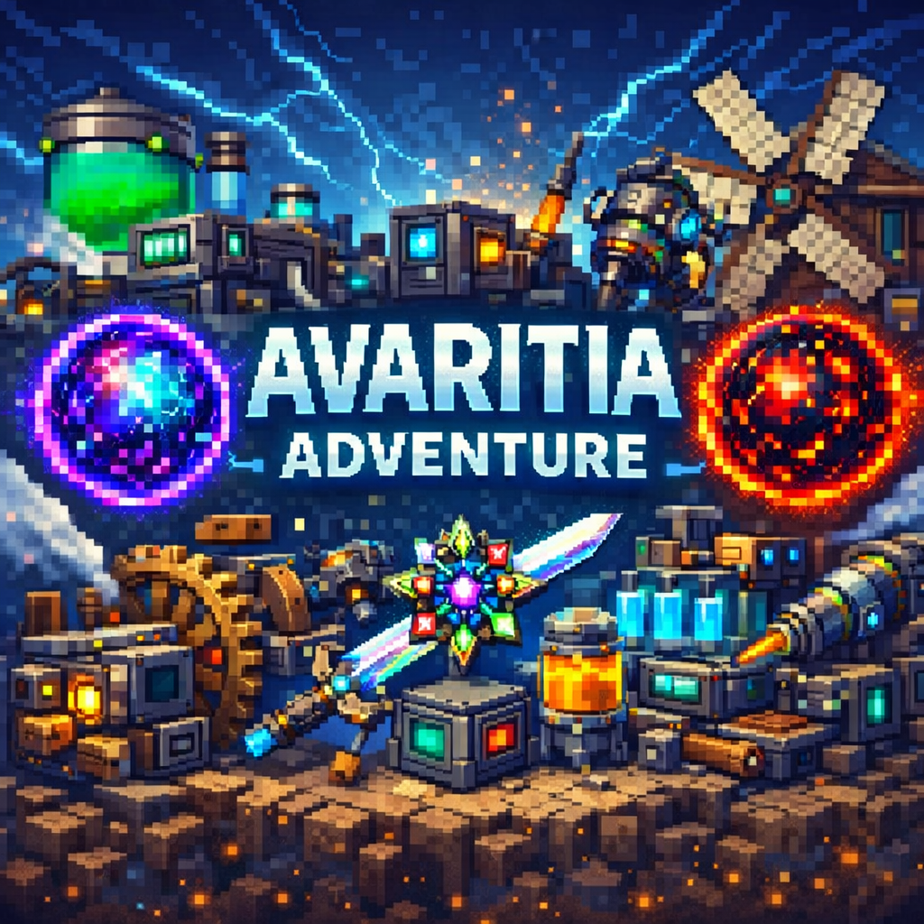 Avaritia infinity adventure logo