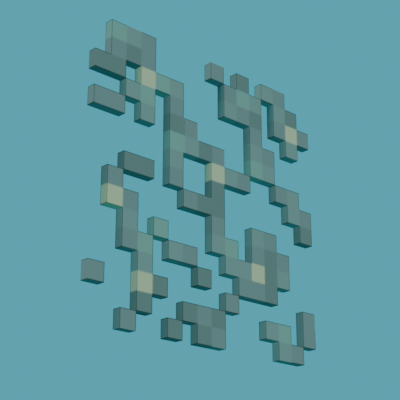 Glow Lichen 3D