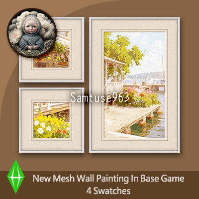 HQ Bistro Landscape Painting 3 Piece Set #1 Sellable Extra F Samtuse963 logo