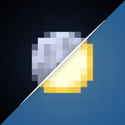 Rounded Sun and Moon