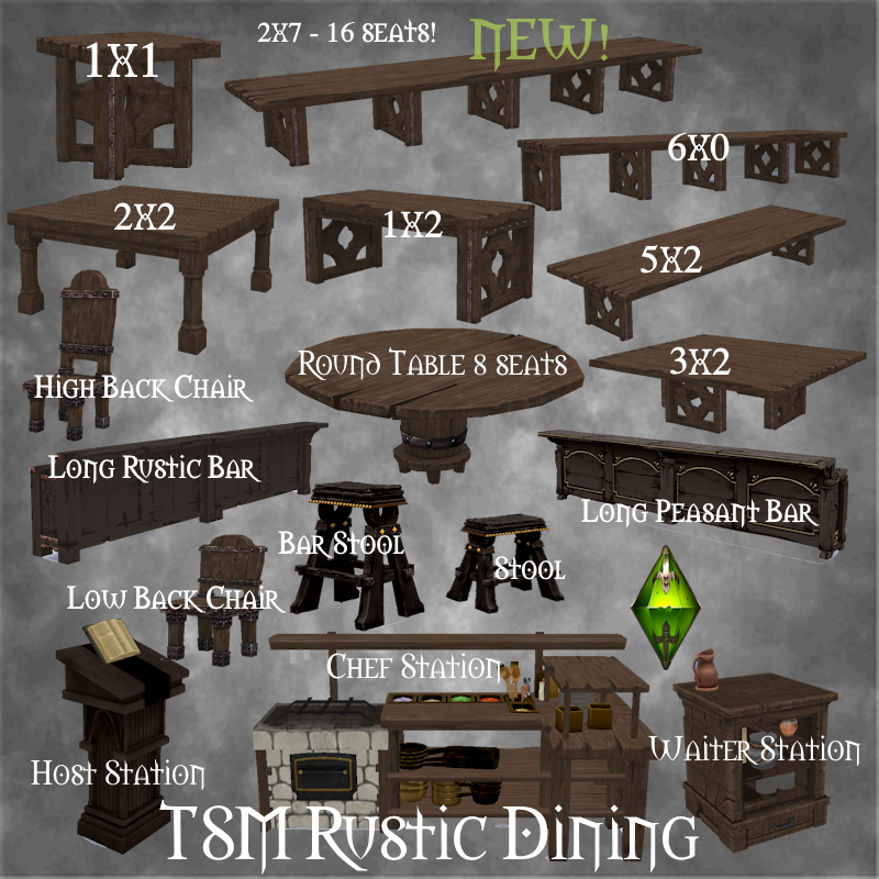 TSM Medieval Rustic Dining Set logo