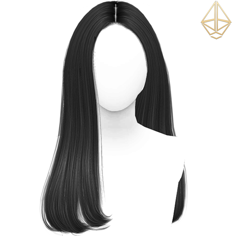 Aurum - Barbie straight hairstyle right side (adult) logo