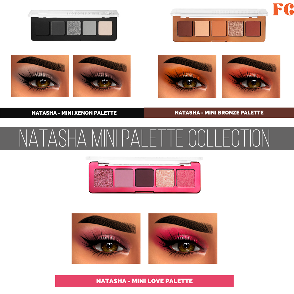 Fifthscreations - Nathasha Mini Palette Collection Kit - Sims 4 Eyeshadow CC logo