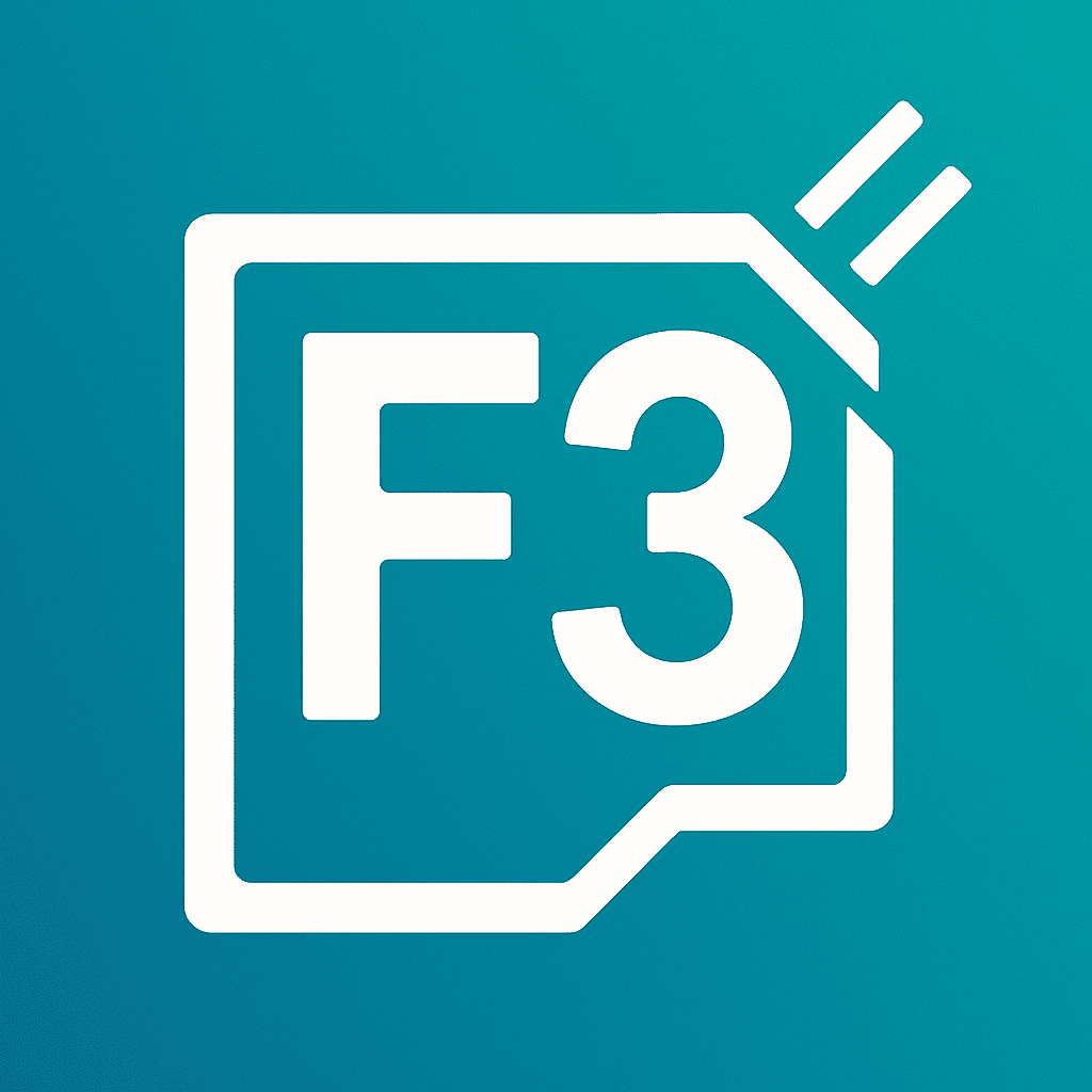 enhanced F3 logo