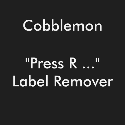 Cobblemon - "Press R ..." Label Remover logo