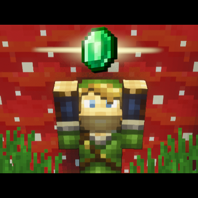 Grass Drops Emeralds (Like Rupees in Zelda)