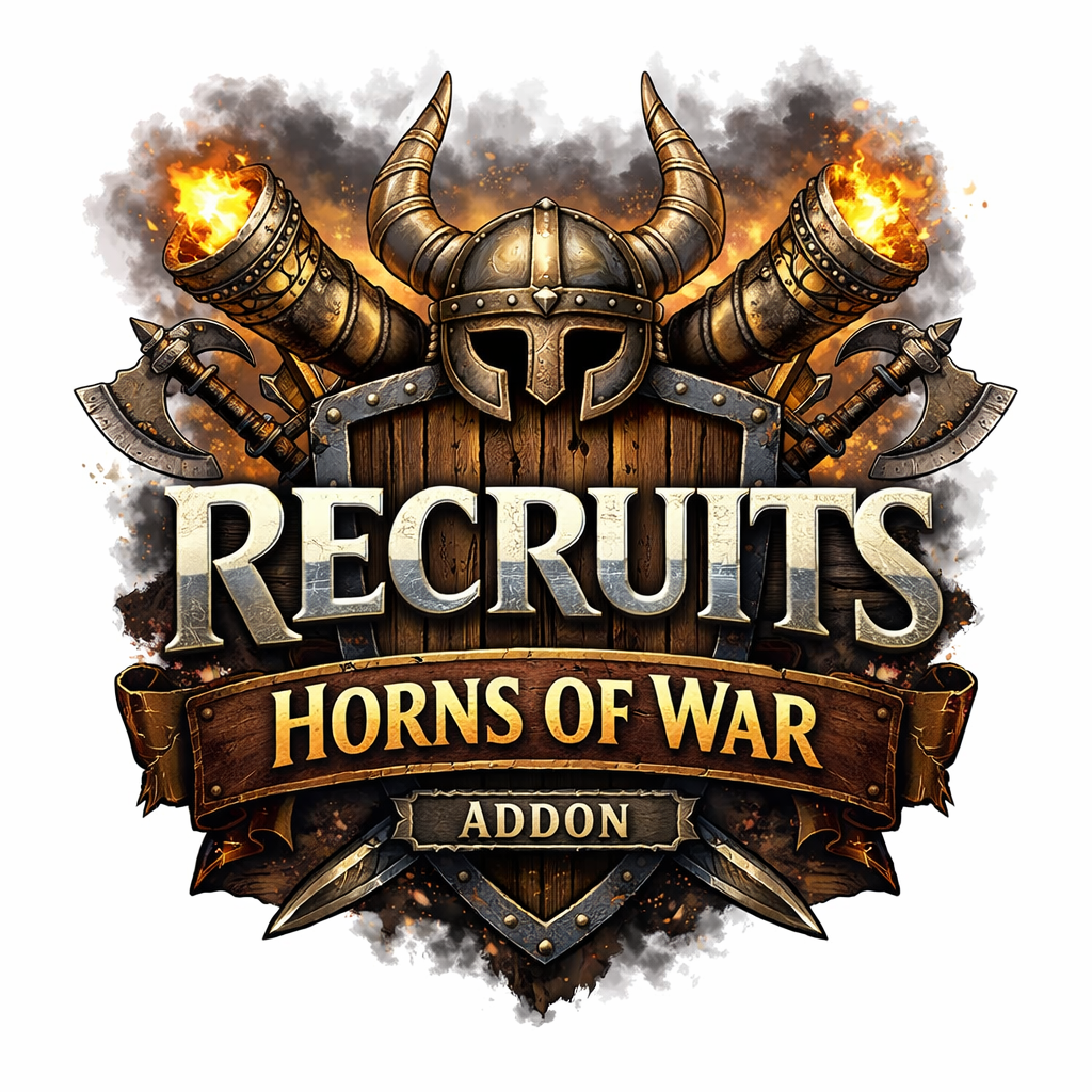 Recruits- Horns of War Addon logo