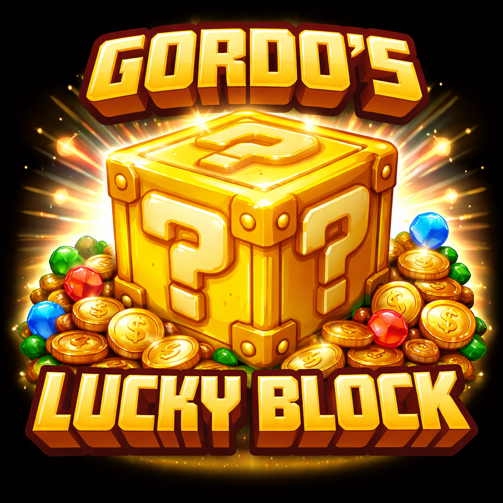 Gordos Lucky Block adventure logo