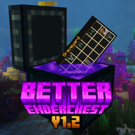 Better Enderchest v1.2 (1.21.11) | Enderchest GUI Datapack | Shop, Post, Level & even more! | NEW GRAVEYARD FEATURE! logo