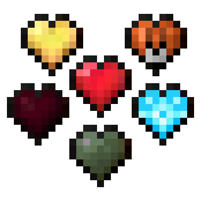 Fresh Hearts Health Bar HUD Hotbar logo
