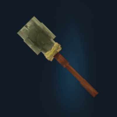 Shovel Digs One Block