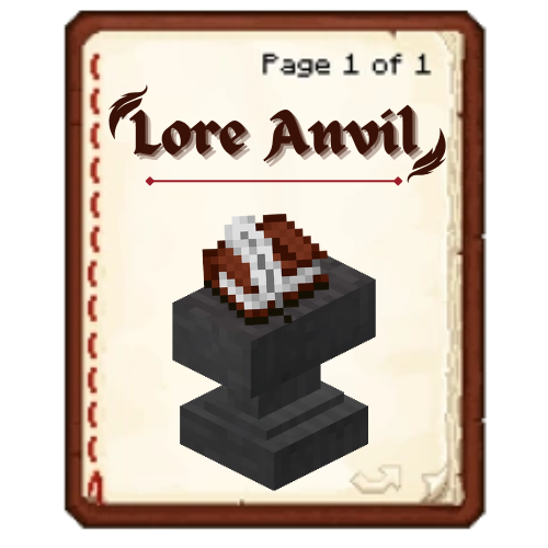 Custom Lore Anvil