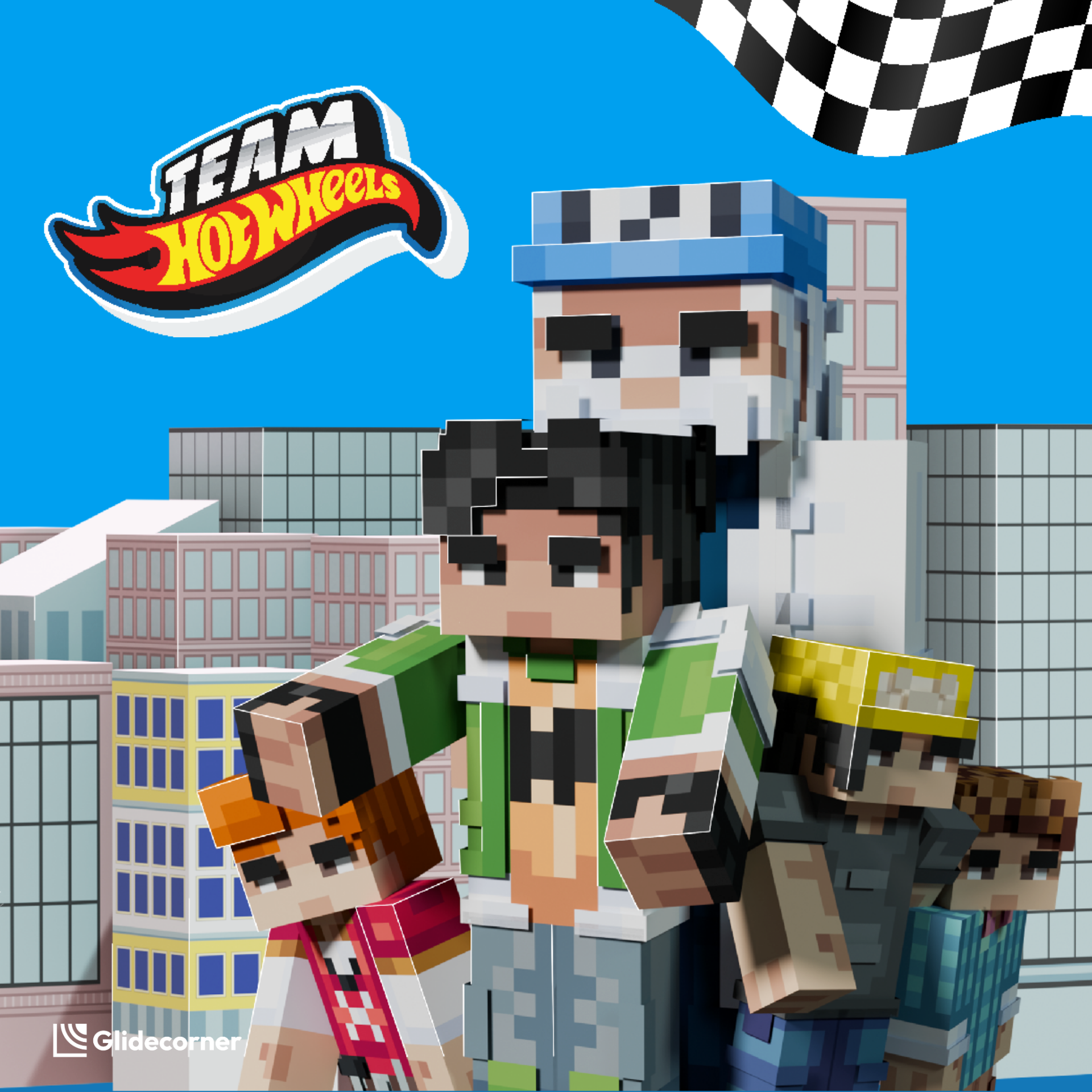 Team Hot Wheels -  Minecraft Skin Pack