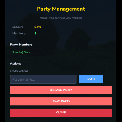 Advanced Party System [ UI ]