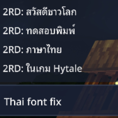 Thai font fix