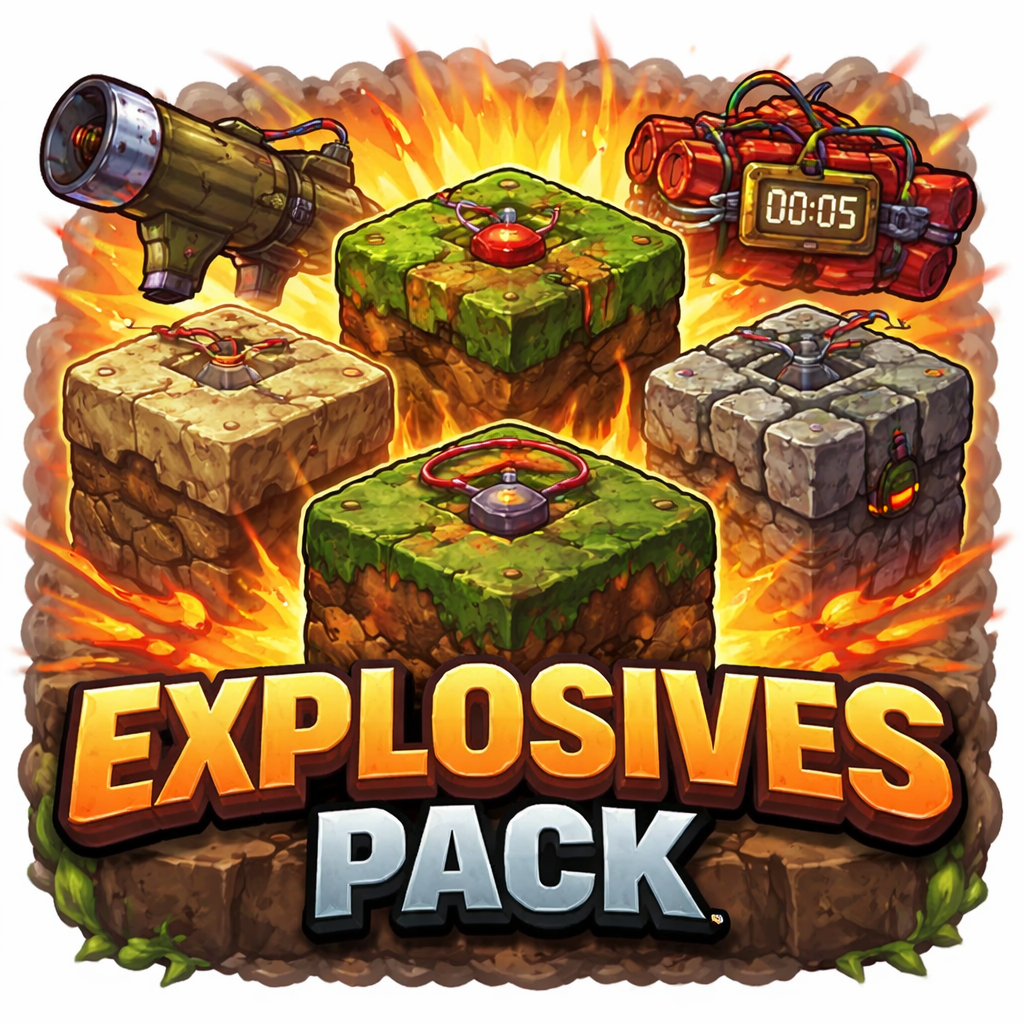 Explosives Pack (Hidden Mines , C4 Bombs, Rocket Launcher and more)