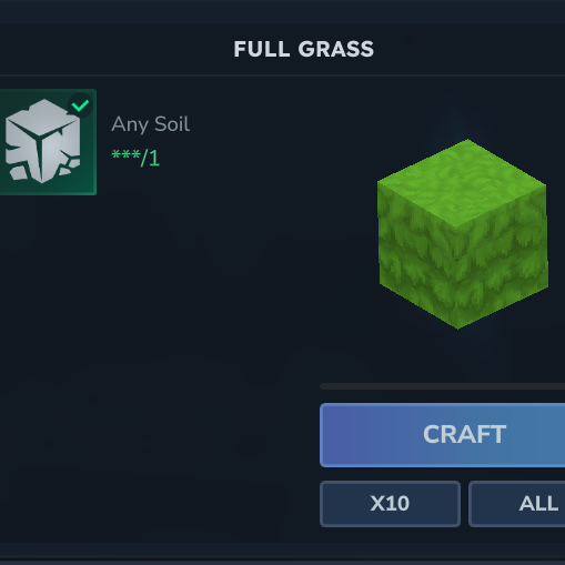 Cheaper Grass Recipe