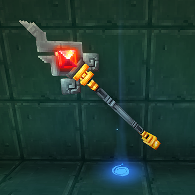 Fire staff uses charcoal