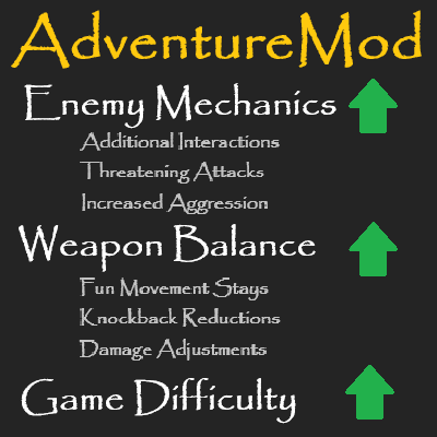 AdventureMod - Enemy Combat Balance and Future Progression Tuning