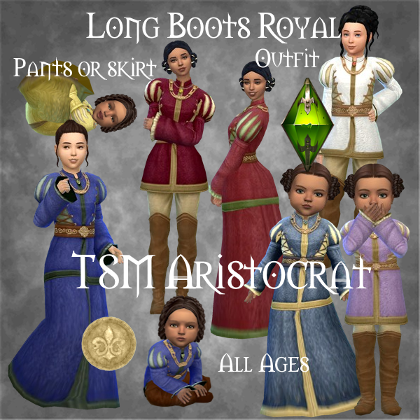 TSM Aristocrat Long Boots Royal - Pants & Skirt Version logo
