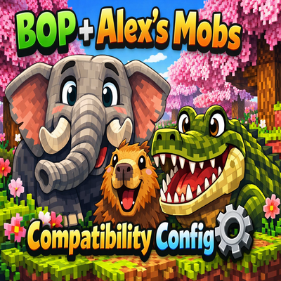 Alex’s Mobs in Biomes O’ Plenty: Compatibility Mod logo