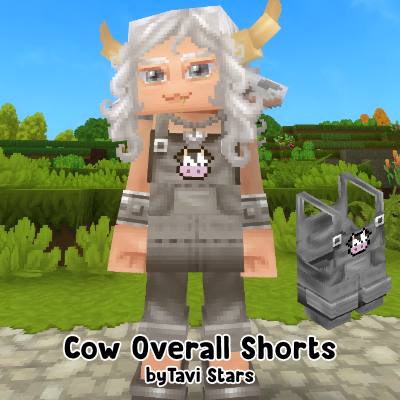 [TS] Cow Overall Shorts [Depreciated]