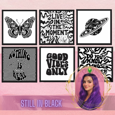 Still in Black Wall Art logo