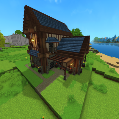 Medieval Style House #2 - Blue